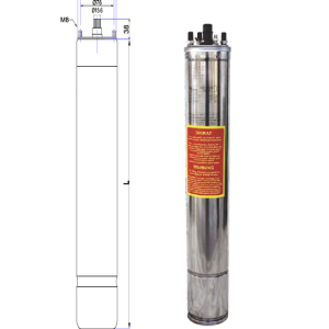 Motor eléctrico de pozo profundo 4". Encapsulado relleno de aceite 4/1.5 - 4/10