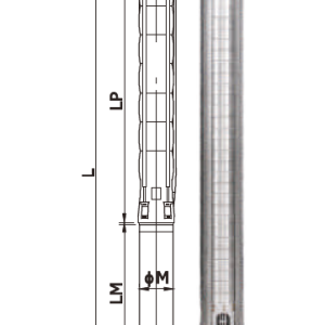 Bomba sumergible para pozo profundo en acero inoxidable YSP SS 5150/15