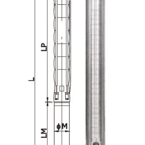Bomba sumergible para pozo profundo en acero inoxidable YSP SS 6030/11
