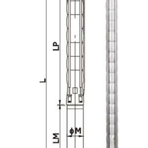 Bomba sumergible para pozo profundo en acero inoxidable  YSP SS 6045/14