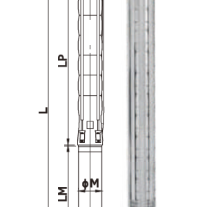 Bomba sumergible para pozo profundo en acero inoxidable YSP SS 7075/12